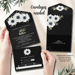 Casamento Floral Anemone Watercolor