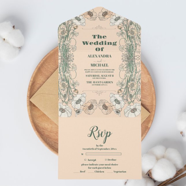 Casamento Floral Art Nouveau (Criador carregado)