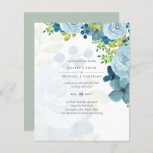 Casamento Floral Azul com Dusty