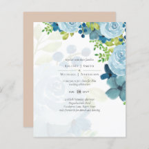 Casamento Floral Azul com Dusty