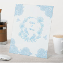Casamento Floral Azul Romântico 