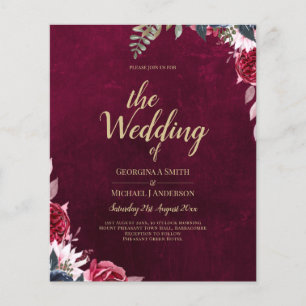 Casamento Floral Berry Wine