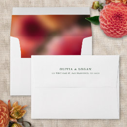 Casamento Floral Blur Moderno Elegante Verão Outon