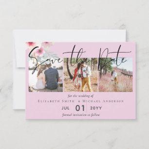 Casamento Floral Blush Pink Sage Salve as Datas
