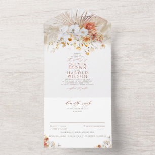 Casamento Floral Boho de Terracotta Grass Grass