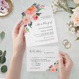 Casamento Floral Botânico Por Aquarela