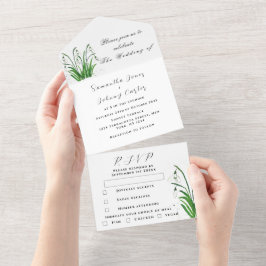 Casamento Floral Branco das Quedas de Neve de Aqua