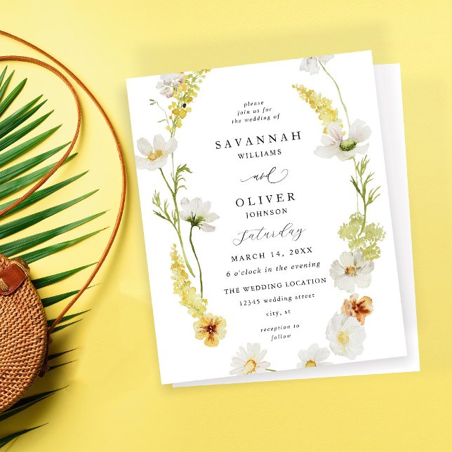 Casamento Floral Branco e Amarelo (Criador carregado)