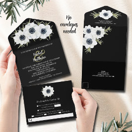 Casamento Floral Branco e Preto