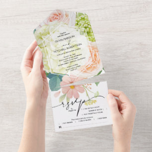 Casamento Floral Branco Rosa Verde