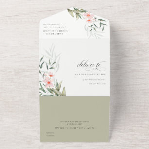 Casamento Floral Clássico Elegante Blush Greenery