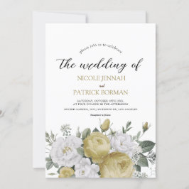 casamento floral com cor d'água rústica Convite
