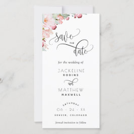Casamento Floral Cor-De-Rosa Esbranquiçada Salve O