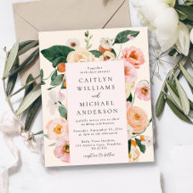 Casamento Floral Cor-de-Rosa Espelho Moderno e Ros