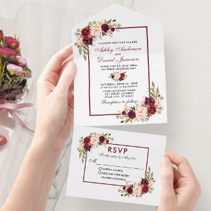 Casamento Floral da Borgonha Elegante