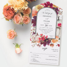 Casamento Floral de Abóbora Branca