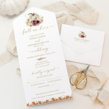 Casamento Floral de Abóbora Branca de Outono