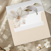 Casamento Floral de Beige e Watercolor Branca