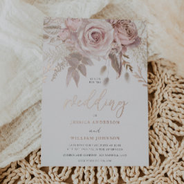 Casamento Floral De Blush Rosa E Dourado Real