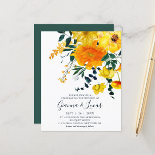 Casamento Floral de Cor Amarela Elegante Orçament