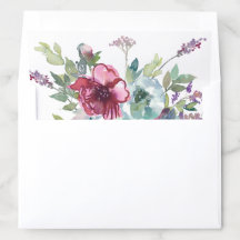 Casamento floral de cor d'água de Mint & Mauve