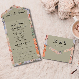 Casamento floral de cor laranja russa