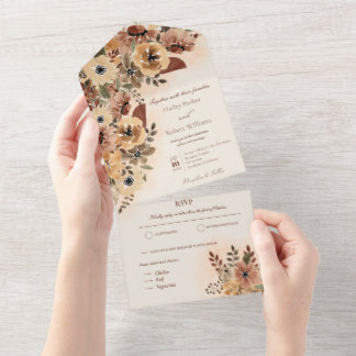 Casamento Floral De Cores De Água Elegante Tudo Em