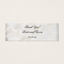 Casamento Floral de Cravagem Branca Obrigado Marca