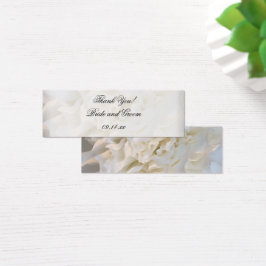 Casamento Floral de Cravagem Branca Obrigado Marca