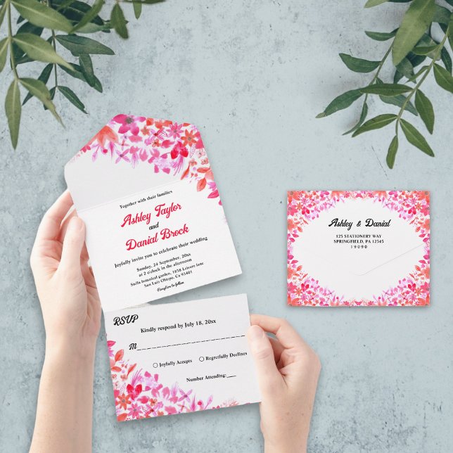 Casamento Floral de Ferida Botânica Elegante (Criador carregado)