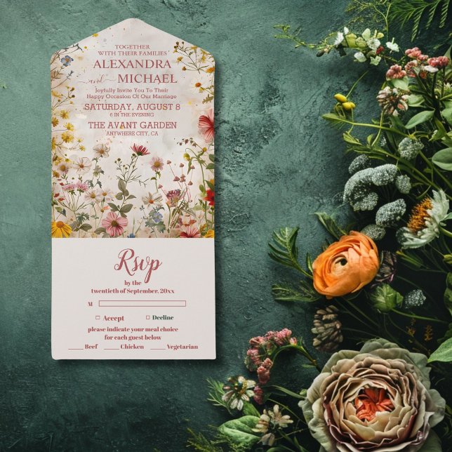 Casamento Floral de Flores Selvagens de Queda (Criador carregado)