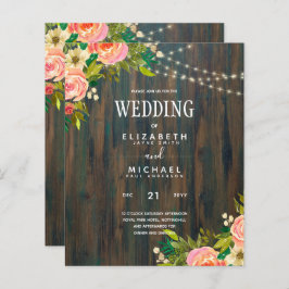 Casamento Floral de Folha de Almoço Russo