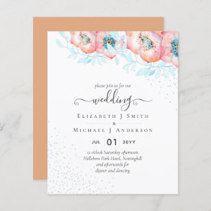Casamento Floral de Hellebore Turquoise Peach
