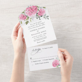 Casamento Floral de Hydrangea, Cor de Água Elegant