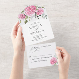 Casamento Floral de Hydrangea, Cor de Água Elegant