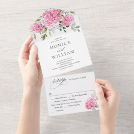 Casamento Floral de Hydrangea, Cor de Água Elegant
