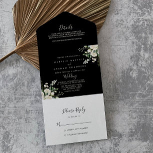 Casamento Floral de Ivory Elegante Moderno