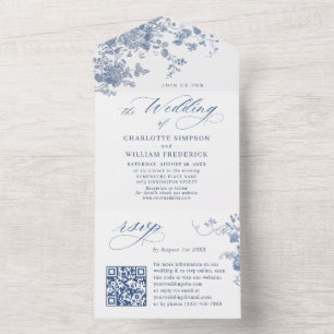 Casamento Floral de Jardim Azul e Vitoriano