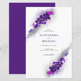Casamento Floral de Lavanda Roxo do Orçamento