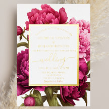 Casamento Floral de Magenta Peony
