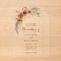 Casamento Floral de Outono em Terracota Moderna e
