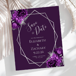 Casamento Floral De Prata De Prata De Roxo De Orça