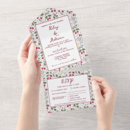 Casamento Floral de Primavera com Framboesa no Jar
