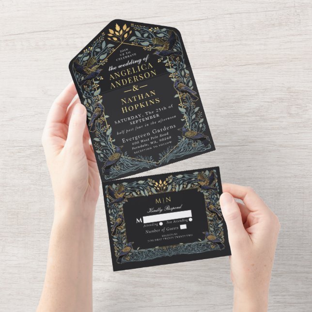 Casamento Floral de Raven Gothic Encantado (Tearaway)