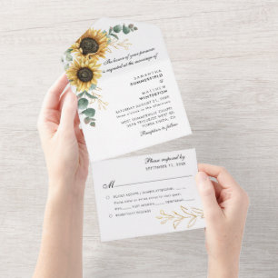 Casamento Floral de Sunflower Eucalyptus Greenery
