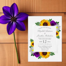 Casamento Floral de Sunflower Rosa Daisy Autumn