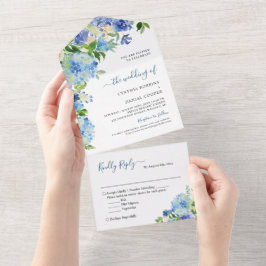 Casamento Floral do Pastel Pastel Hydrangea Blue E