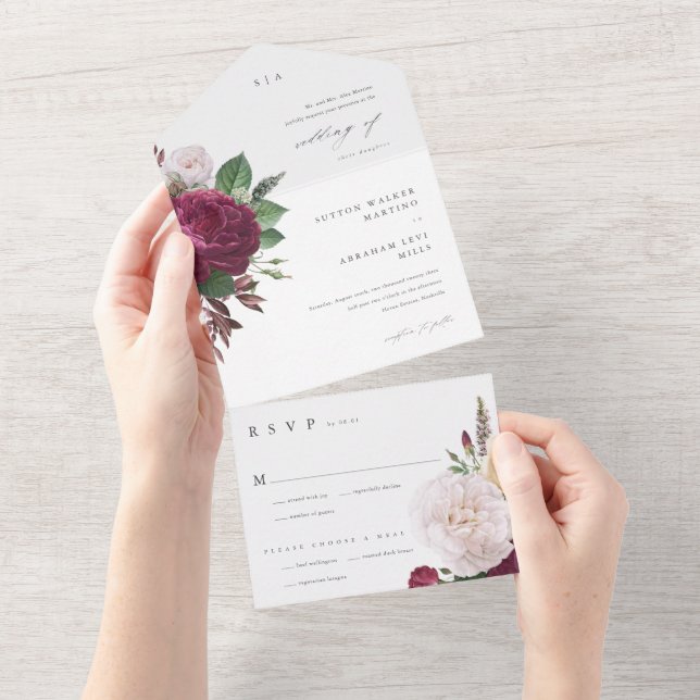 Casamento Floral Elegante (Aba destacável)
