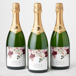 Casamento Floral Elegante Burgundy & Blush Waterco