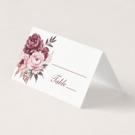Casamento Floral Elegante Peony Burgundy Watercolo